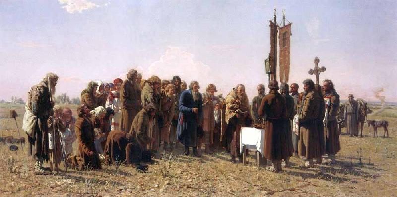 Grigoriy Soroka A prayer in time of drought oil painting picture
